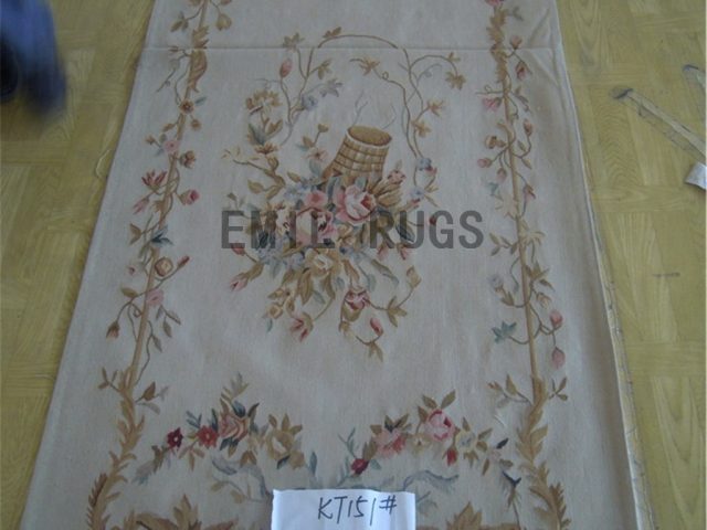 wool vintage flat weave aubusson gobelin 3' X 8' tapestries wall hangings